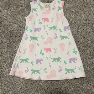 The Beaufort Bonnet Company Jungle Print Dress - Pink, Green, Purple